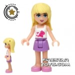 LEGO Friends Mini Figure Stephanie Lilac Skirt