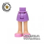 LEGO Friends Mini Figure Legs Purple Skirt and Pink Legs