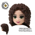 LEGO Hair Curly Dark Brown