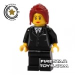 LEGO City Mini Figure Female Black Suit