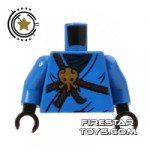 LEGO Mini Figure Torso Ninjago Suit Blue