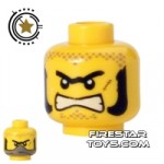 LEGO Mini Figure Heads Angry Sideburns
