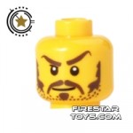 LEGO Mini Figure Heads Moustache and Sideburns
