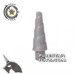 LEGO Unicorn Horn Pearl Light Gray