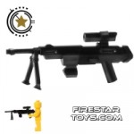 The Little Arms Shop Sniper Rifle with Scope and Bipod (3 PARTS) Black