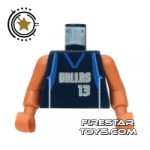 LEGO Mini Figure Torso NBA Dallas Mavericks 13