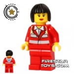 LEGO City Mini Figure Paramedic 3 Red Uniform