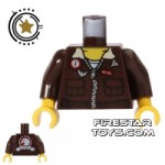 LEGO Mini Figure Torso Aviator Jacket