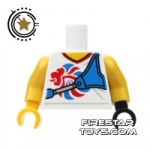 LEGO Mini Figure Torso Team GB Archer Top