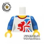 LEGO Mini Figure Torso Team GB Gymnast Leotard