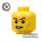 LEGO Mini Figure Heads Grimace Perspiring