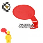 LEGO Speech Bubble Smooth Edge Right Red