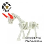 LEGO Animals Mini Figure Skeletal Horse Glow in the Dark White