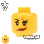 LEGO Mini Figure Heads Eye Scar