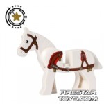 LEGO Animals Mini Figure Horse with Harness White