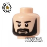 LEGO Mini Figure Heads Thick Black Beard