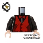 LEGO Mini Figure Torso Waistcoat and Bowtie