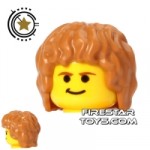 LEGO Hair Mid Length Tousled Medium Dark Flesh