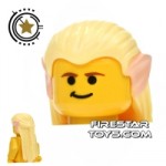 LEGO Hair Long With Pointy Elf Ears Bright Light Yellow