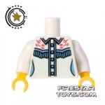 LEGO Mini Figure Torso Cowgirl Shirt