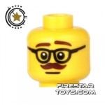 LEGO Mini Figure Heads Glasses and Moustache