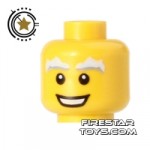 LEGO Mini Figure Heads White Eyebrows