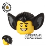 LEGO Hair Bat Ears Black