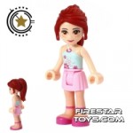 LEGO Friends Mini Figure Mia Pink and Aqua Outfit