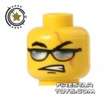 LEGO Mini Figure Heads Sunglasses Scowl
