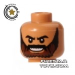 LEGO Mini Figure Heads Bushy Beard and Grin
