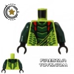 LEGO Mini Figure Torso Ninjago Dark Green Scales