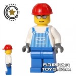 LEGO City Mini Figure Overalls and Sunglasses