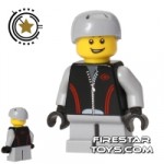 LEGO City Mini Figure Leather Jacket and Crash Helmet