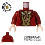 LEGO Mini Figure Torso Bilbo Baggins Red Jacket