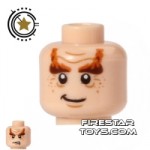 LEGO Mini Figure Heads Big Bushy Eyebrows