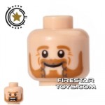 LEGO Mini Figure Heads Beard and Braided Moustache