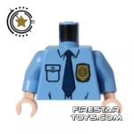 LEGO Mini Figure Torso Batman Guard Police Shirt