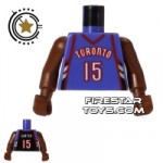 LEGO Mini Figure Torso NBA Toronto Raptors Player 15