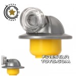 LEGO Mining Helmet and Head Lamp Flat Silver