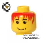 LEGO Mini Figure Heads Messy Hair Smile