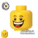 LEGO Mini Figure Heads Big Grin/Sad Face