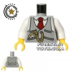 LEGO Mini Figure Torso Pinstriped Vest and Pocketwatch