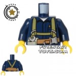 LEGO Mini Figure Torso Miners Shirt with Harness
