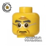 LEGO Mini Figure Heads Glasses Stern
