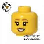 LEGO Mini Figure Heads Long Eyelashes