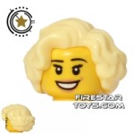 LEGO Hair Short Waves Bright Light Yellow
