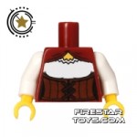 LEGO Mini Figure Torso Dark Red Corset and Blouse