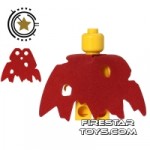 LEGO Cape Tattered with Holes Dark Red