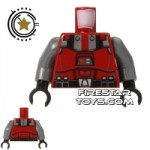 LEGO Mini Figure Torso Sith Trooper Red