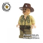 LEGO Indiana Jones Mini Figure Indiana Jones Open Shirt